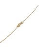 Pear Shaped Diamond Drop on Figaro Chain Necklace